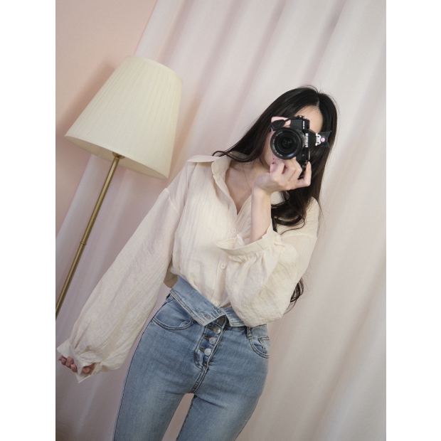 晨曦微風棉麻罩衫