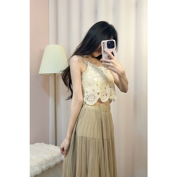 花語雕花細肩背心