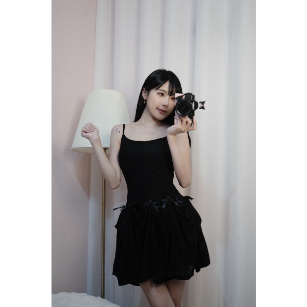 法式連身裙一裙多穿(暗夜黑