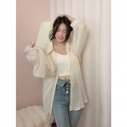 晨曦微風棉麻罩衫