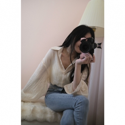 晨曦微風棉麻罩衫