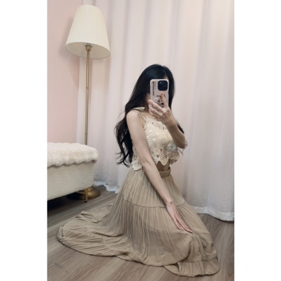 花語雕花細肩背心