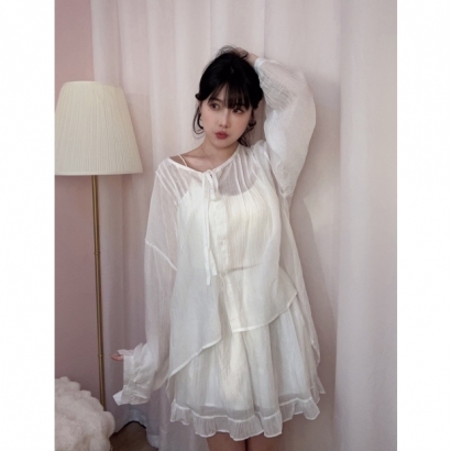 夏日森語日系綁帶套裝