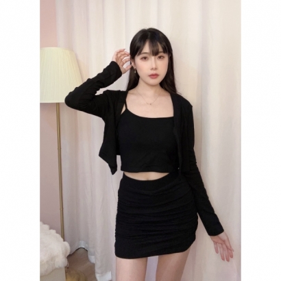 純慾心動三件套-黑 純慾心動三件套-黑