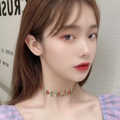 夢境花園・蕾絲刺繡頸鏈xxx